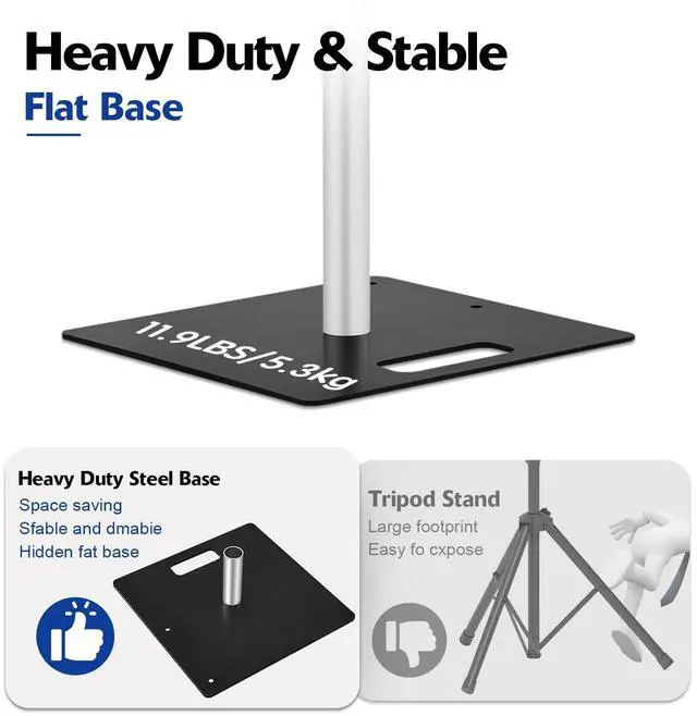 Alt view image 6 of 6 - Heavy Duty Backdrop Stand, 10x10ft Pipe and Drape Stand Kit, Adjustable Arch Backdrop Stand, Back Drop Stand for Party Event, Trade Shows & Wedding Decor