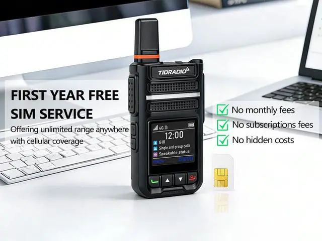 Alt view image 5 of 6 - Rapid Global Walkie Talkies Unlimited Range, TD-G18 PoC Radios Long Range 4G LTE Nationwide PTT Two Way Radio Long Distance 6000+Miles for Family Logistics Company-2pcs with SIM Card &Desktop