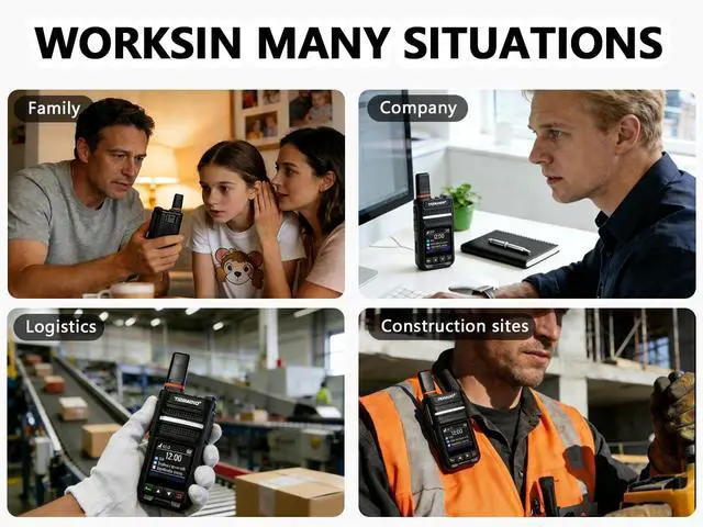 Alt view image 6 of 6 - Rapid Global Walkie Talkies Unlimited Range, TD-G18 PoC Radios Long Range 4G LTE Nationwide PTT Two Way Radio Long Distance 6000+Miles for Family Logistics Company-2pcs with SIM Card &Desktop