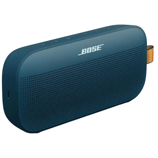 Alt view image 2 of 6 - SoundLink Flex Portable Bluetooth Speaker (2nd Gen), Outdoor Speaker with Hi-Fi Audio, Up to 12 Hours Battery, Waterproof and Dustproof, + Slinger Hard Travel Case & USB Plug (Twilight Blue)