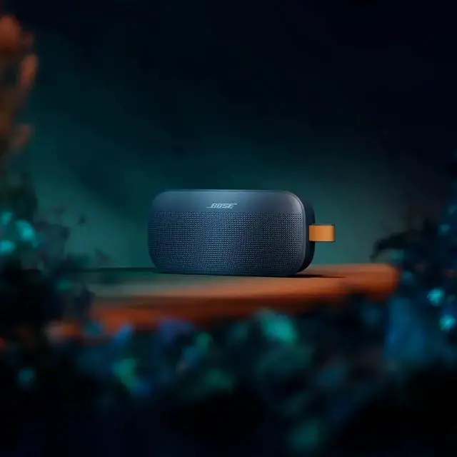 Alt view image 3 of 6 - SoundLink Flex Portable Bluetooth Speaker (2nd Gen), Outdoor Speaker with Hi-Fi Audio, Up to 12 Hours Battery, Waterproof and Dustproof, + Slinger Hard Travel Case & USB Plug (Twilight Blue)