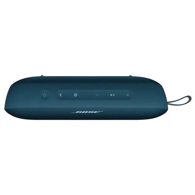 Alt view image 4 of 6 - SoundLink Flex Portable Bluetooth Speaker (2nd Gen), Outdoor Speaker with Hi-Fi Audio, Up to 12 Hours Battery, Waterproof and Dustproof, + Slinger Hard Travel Case & USB Plug (Twilight Blue)
