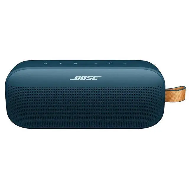 Alt view image 6 of 6 - SoundLink Flex Portable Bluetooth Speaker (2nd Gen), Outdoor Speaker with Hi-Fi Audio, Up to 12 Hours Battery, Waterproof and Dustproof, + Slinger Hard Travel Case & USB Plug (Twilight Blue)