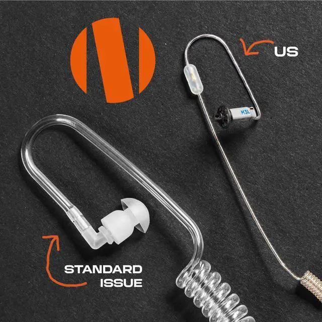 Alt view image 2 of 6 - 360 Original Single Ear Earpiece (Right - 3.5mm Connector, 22")