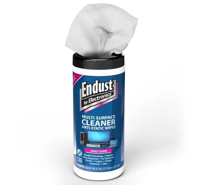 Alt view image 2 of 6 - For Electronics; Multi-Surface, Anti-Static, Electronics Cleaning Wipes; Alcohol & Ammonia Free; 12 Pack of 70 Wipes per Container (259000P12)