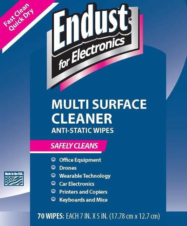 Alt view image 6 of 6 - For Electronics; Multi-Surface, Anti-Static, Electronics Cleaning Wipes; Alcohol & Ammonia Free; 12 Pack of 70 Wipes per Container (259000P12)