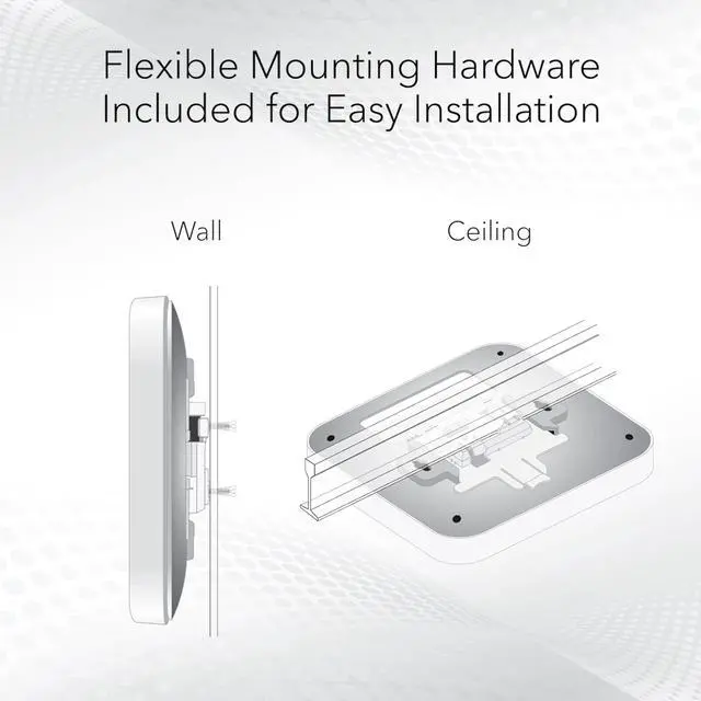 Alt view image 4 of 6 - Cloud Managed Wireless Access Point (WAX610) - WiFi 6 Dual-Band AX1800 Speed | Up to 200 Client Devices | 802.11ax | Insight Remote Management | PoE+ Powered or AC Adapter (not Included)