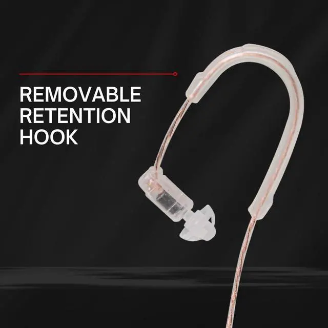 Alt view image 3 of 6 - HDLO - Tubeless, Covert High Definition 3.5mm Police Listen Only Earpiece (HDLO-3.5), Clear, 24 Inch