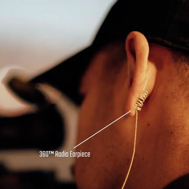 Alt view image 4 of 6 - 360 Flexo Dynamic Braided Fiber Cloth Single Ear Earpiece (3.5mm Connector, 22")