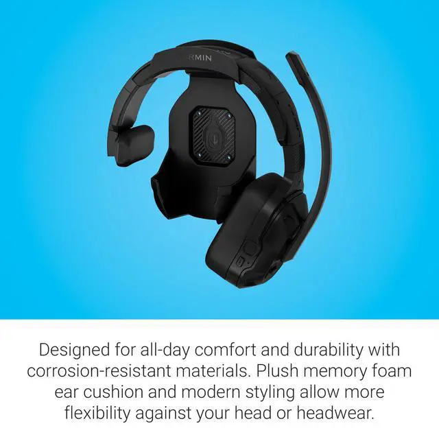 Alt view image 6 of 6 - dzl Headset 110, Premium Trucking Headset, Active Noise Cancellation, Long Battery Life, 60 Hours of Talk Time, Built-in LED Flashlight