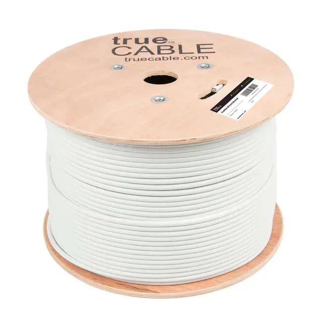 Alt view image 3 of 4 - Cat6A Direct Burial Bulk Ethernet Cable, 1000ft, White, Waterproof, Outdoor Rated OSP, 23AWG Solid Bare Copper, 750MHz, PoE++ 100W, Unshielded UTP