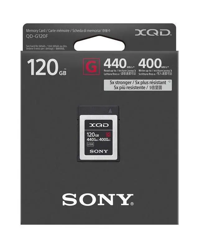 Alt view image 2 of 2 - 120GB XQD G Series Memory Card