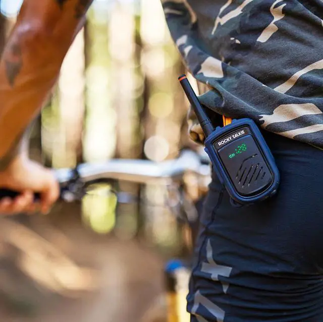 Alt view image 6 of 6 - Mountain Radio - Long Range Walkie Talkie, FRS Handheld Radio, 4 Day Battery Life, Max Durability, 2 Pack
