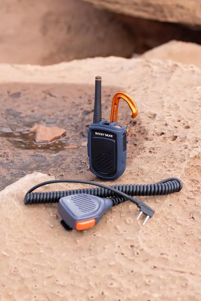 Alt view image 3 of 6 - Mountain Radio with Waterproof Handmic - Long Range Walkie Talkie, FRS Handheld Radio, 4 Day Battery Life, Max Durability, 1 Pack