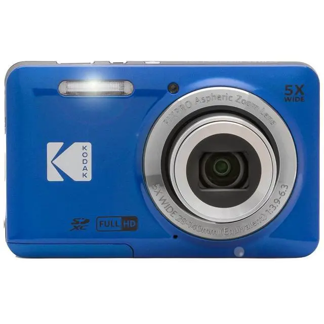 Alt view image 5 of 6 - FZ55BL PIXPRO Digital Camera Blue Bundle with Lexar 64GB High-Performance 800x UHS-I SDHC Memory Card Blue Series