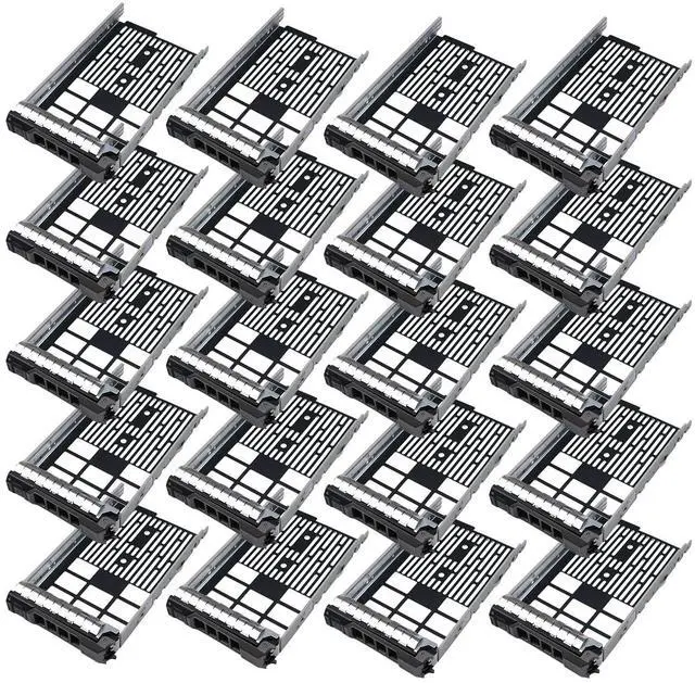 Main image of 20-Pack Hard Drive Tray Caddy 3.5 SSD HDD Caddy KG1CH 0KG1CH Compatible for Dell Poweredge Series 11/12/13/14 Generation T340 T440 T640 R430 R530 R730 T630 R420 R520 R720