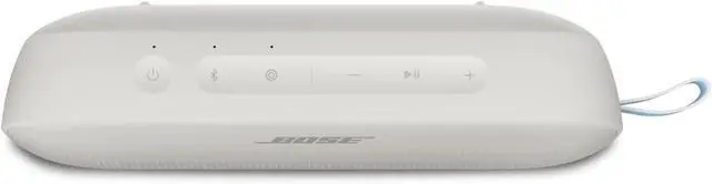 Alt view image 4 of 6 - NEW SoundLink Flex Portable Bluetooth Speaker (2nd Gen), Outdoor Speaker with Hi-Fi Audio, Up to 12 Hours Battery, Waterproof and Dustproof, + Slinger Hard Travel Case & USB Plug (Fog Gray)
