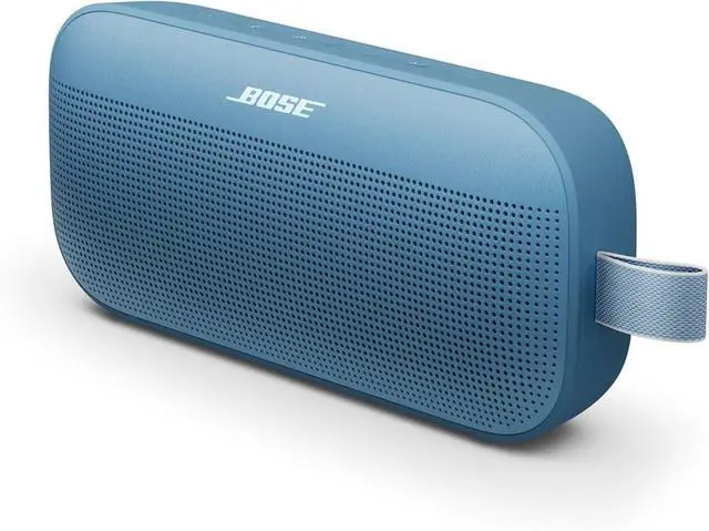 Alt view image 2 of 6 - SoundLink Flex Portable Bluetooth Speaker (2nd Gen), Outdoor Speaker with Hi-Fi Audio, Up to 12 Hours Battery, Waterproof and Dustproof, with Slinger Hard Travel Case & USB Plug (Blue Dusk)