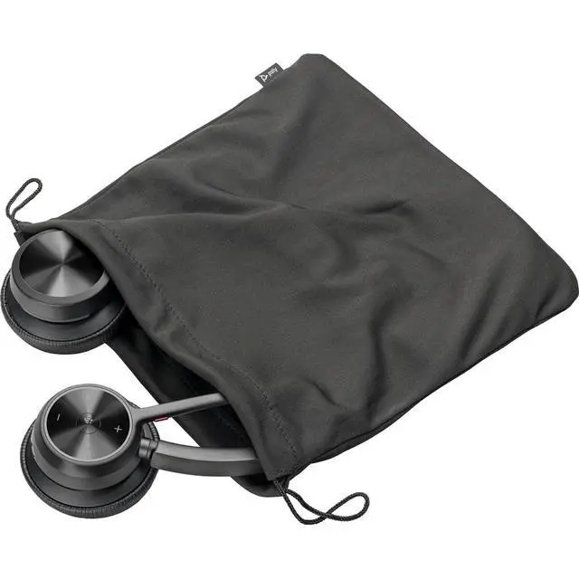 Alt view image 4 of 4 - Voyager 4320 UC Wireless Headset (Plantronics) - Headphones with Boom Mic - Connect to PC/Mac via USB-C Bluetooth Adapter, Cell Phone via Bluetooth - Works with Teams (Certified), Zoom & More