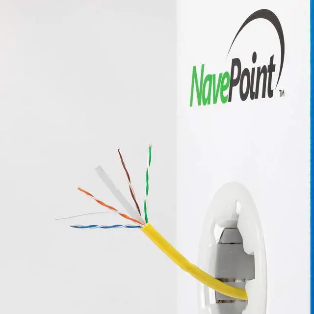 Alt view image 4 of 4 - Cat6 (CCA), 1000ft, Yellow, Solid Bulk Ethernet Cable, 550MHz, 23AWG 4 Pair, Unshielded Twisted Pair (UTP)