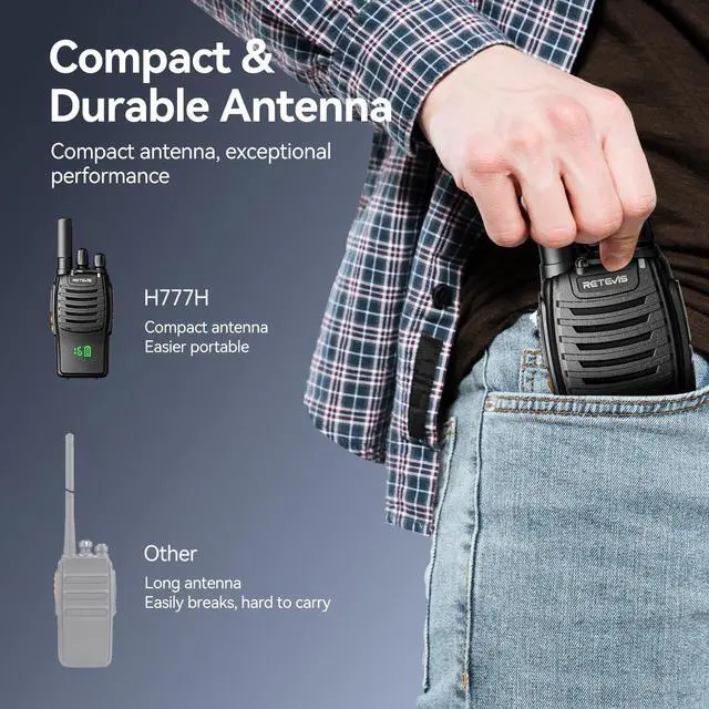 Alt view image 5 of 6 - H-777H 2 Way Radio,Walkie Talkies for Adults 10 Pack with 10 Way Multi Charger,Hidden Display,Charging Progress Visible,Compact, Handheld Two Way Radios Rechargeable for Event Security