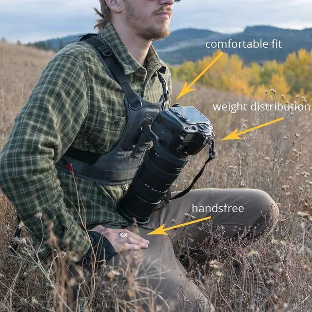 Alt view image 6 of 6 - Carrier CCS G3 Camera Harness System for One Camera, Grey, 1 Camera