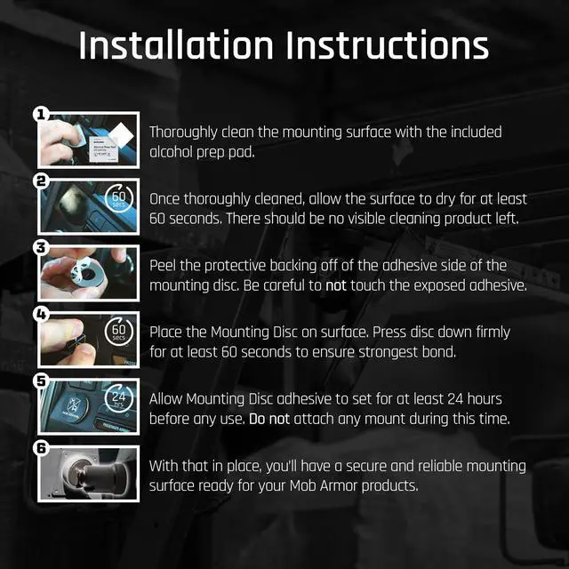 Alt view image 5 of 6 - Tabnetic Maxx - Universal Magnetic Tablet Mount for Trucks, Cars, RVs, Heavy Equipment, Adhesive Mounting, Tablet Compatible, Magnetic Phone Mount, Console Accessories