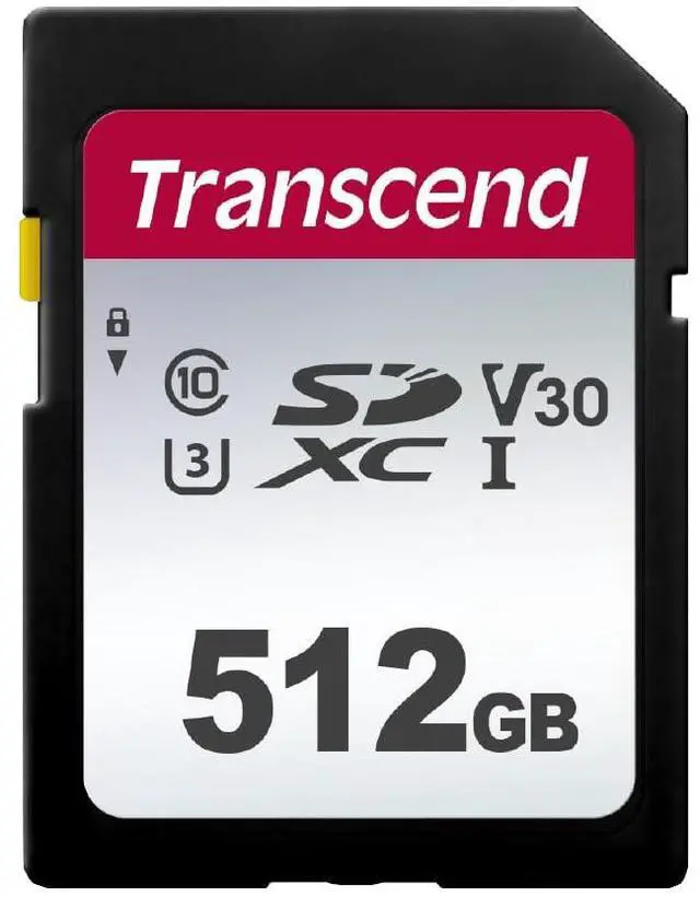 Main image of SDC300S 512GB SDXC SD Card, UHS-I U3 V30, 4K UHD & Full HD for DSLR Cameras/Digital Cameras/Trail Cameras/Camcorder, Up to 100MB/s, Class 10 High-Speed Memory Card