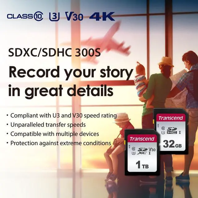 Alt view image 3 of 6 - SDC300S 512GB SDXC SD Card, UHS-I U3 V30, 4K UHD & Full HD for DSLR Cameras/Digital Cameras/Trail Cameras/Camcorder, Up to 100MB/s, Class 10 High-Speed Memory Card