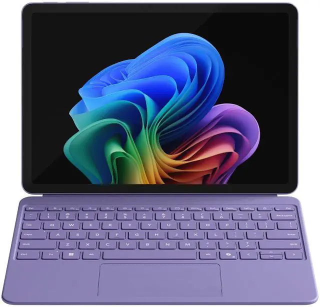 Alt view image 2 of 6 - Surface Pro Keyboard and Slim Pen 2 Bundle for Surface Pro 12" Device, Alcantara Material, Violet