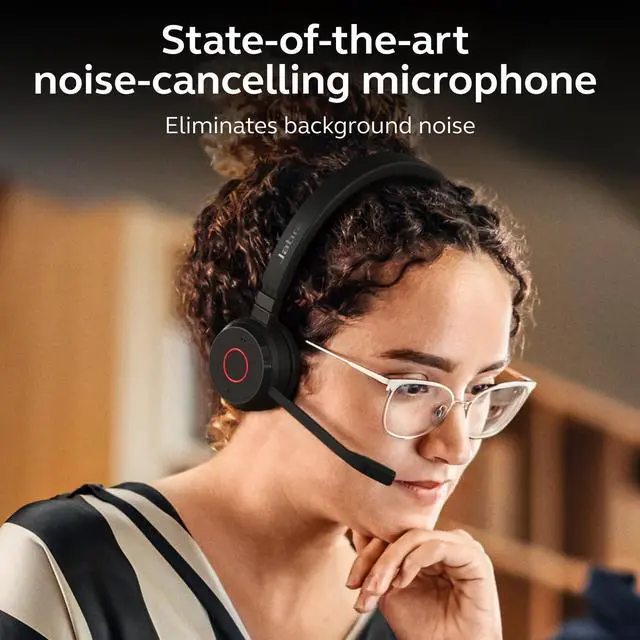 Alt view image 4 of 6 - Evolve 65 TE (Third Edition) Wireless Single-Ear Headphones - Noise-Canceling Mic, 16 hrs Battery Life, Dual Connectivity, Works with All UC Platforms Like Zoom & Google Meet, Black