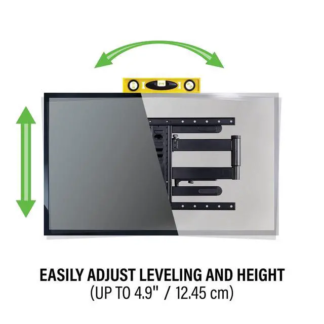 Alt view image 6 of 6 - Premium Outdoor TV Mount - Weatherproof Full-Motion Mount for 40"-85" TVs with 25" of Smooth Extension - Corrosion Resistant Coating Plus Stainless Steel Hardware - VODLF125