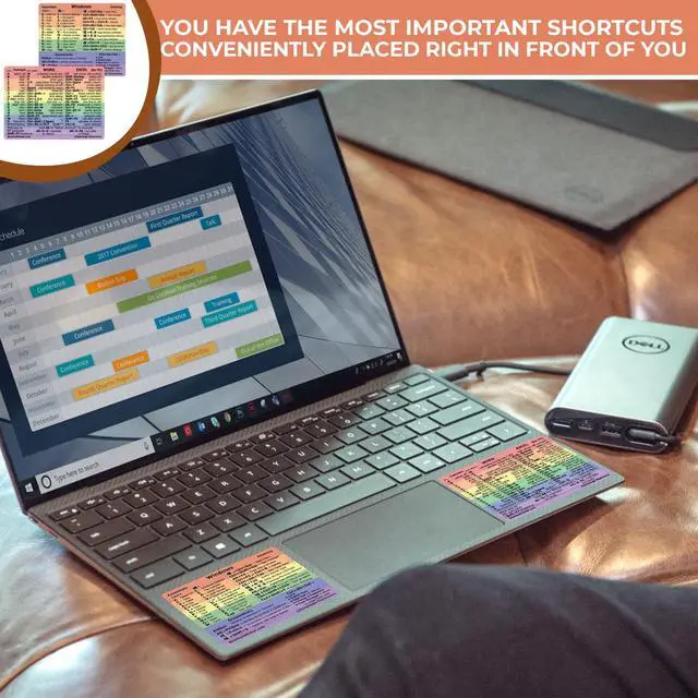 Alt view image 3 of 6 - Windows + Word/Excel (for Windows) Quick Reference Guide Keyboard Shortcut Stickers, No-Residue Vinyl (Rainbow/Small/Combo/100sets)