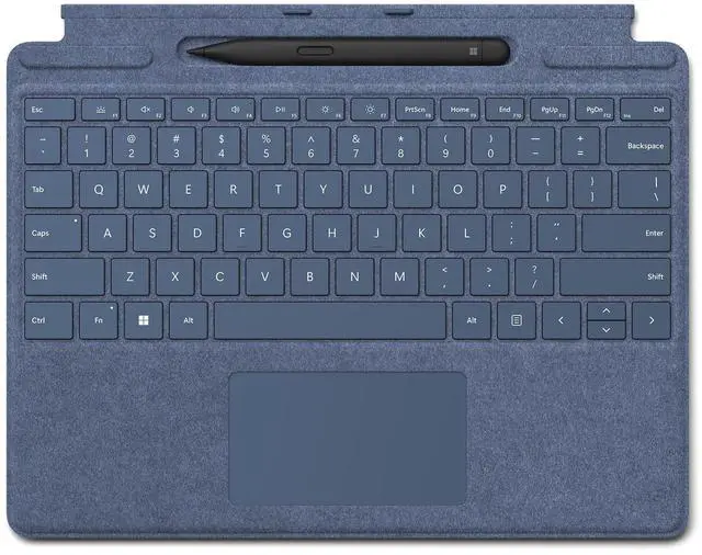 Main image of Surface Pro Signature Keyboard with Slim Pen 2 Bundle, Sapphire Colour Keyboard