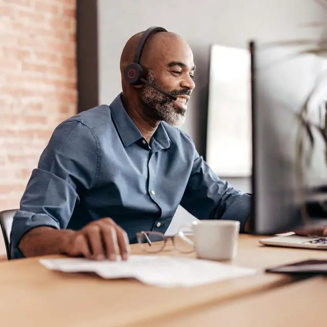 Alt view image 2 of 6 - Evolve 65 TE (Third Edition) Wireless Headphones - Noise-Canceling Mic, 16 hrs Battery Life, Connectivity, Works with All UC Platforms Like Zoom & Google Meet, Black