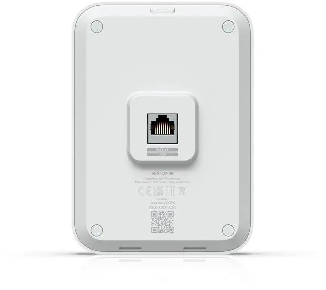 Alt view image 4 of 6 - U7IW inWall Access Point WiFi 7 US Version, 2.5 GbE PoE Switch | Bundled with 3ft Slim Cat6A Patch Cable (28 AWG)