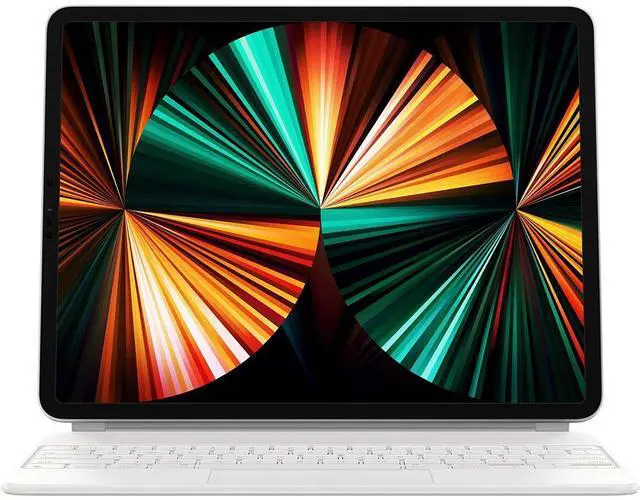 Main image of Magic Keyboard: iPad Keyboard and case for iPad Pro 12.9 inch (3rd, 4th, 5th and 6th gen) and iPad Air (M2), Great Typing Experience, Built-in trackpad, Ukrainian - White