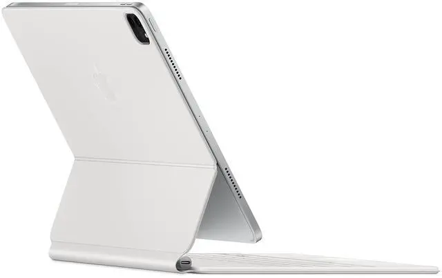 Alt view image 3 of 6 - Magic Keyboard: iPad Keyboard and case for iPad Pro 12.9 inch (3rd, 4th, 5th and 6th gen) and iPad Air (M2), Great Typing Experience, Built-in trackpad, Ukrainian - White