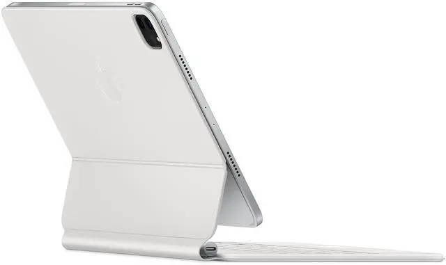 Alt view image 4 of 6 - Magic Keyboard: iPad Keyboard case for iPad Pro 11-inch (1st, 2nd, 3rd, 4th gen) and iPad Air (4th, 5th gen, and M2), Great Typing Experience, Built-in trackpad, Spanish - White