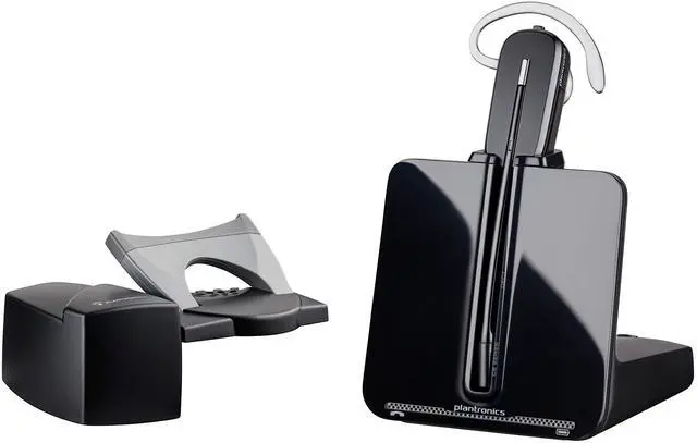 Main image of Plantronics - CS540 Wireless DECT Headset with Lifter () - Single Ear (Mono) Convertible (3 wearing styles) - Connects to Desk Phone - Noise Canceling Microphone