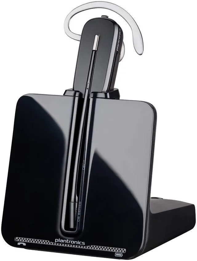 Main image of Plantronics - CS540 Wireless DECT Headset () - Single Ear (Mono) Convertible (3 wearing styles) - Connects to Desk Phone - Noise Canceling Microphone