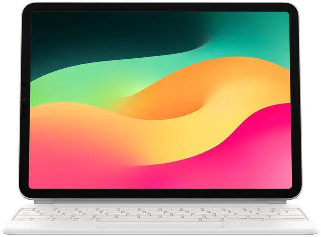 Main image of Magic Keyboard: iPad Keyboard case for iPad Pro 11-inch (1st, 2nd, 3rd, 4th gen) and iPad Air (4th, 5th gen, and M2), Great Typing Experience, Built-in trackpad, US English - White