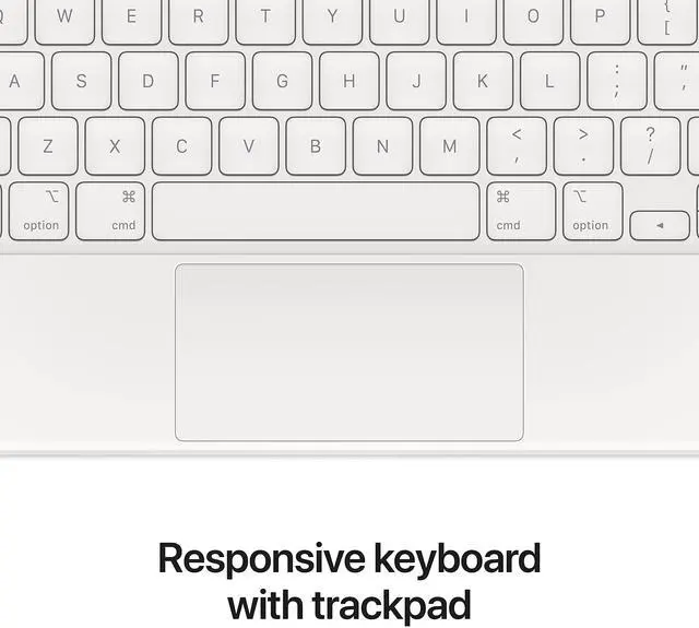 Alt view image 5 of 6 - Magic Keyboard: iPad Keyboard case for iPad Pro 11-inch (1st, 2nd, 3rd, 4th gen) and iPad Air (4th, 5th gen, and M2), Great Typing Experience, Built-in trackpad, US English - White