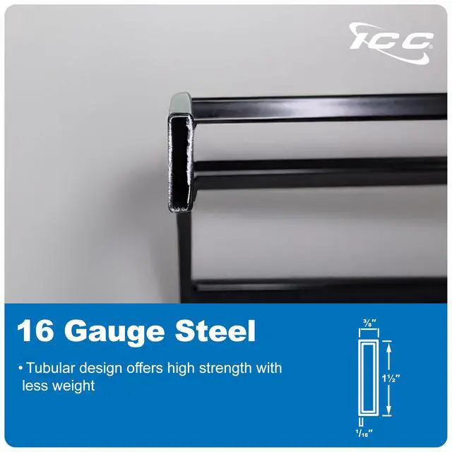Alt view image 4 of 6 - Cable Runway Rack 90° Outside Corner, 16-Gauge Steel, Made in USA