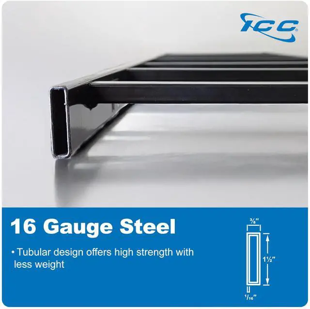 Alt view image 3 of 6 - Cable Runway Rack 5' Straight Section, 16-Gauge Steel, Made in USA
