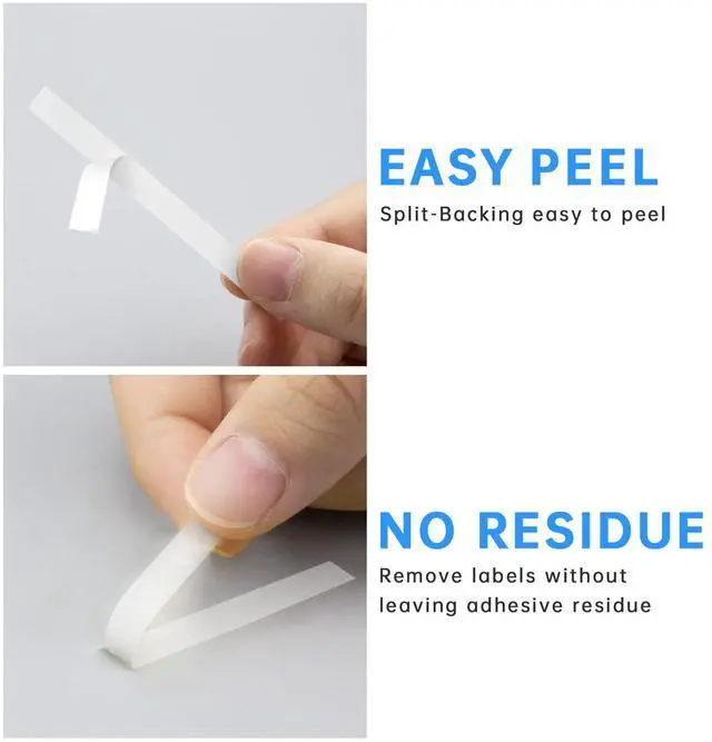Alt view image 4 of 5 - Tze 12mm 0.47 Laminated White Tape Compatible for Brother Label Maker Tape Work for Ptouch PT-D220 PTD210 PTH110 PTH100 PTD600 PTD200, Black on White 1/2'' x 26.2', 80 Pack