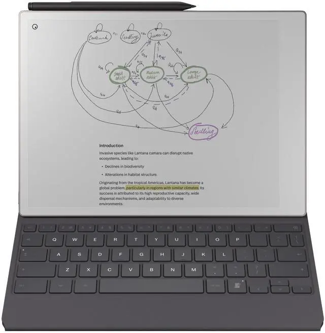 Main image of Paper Pro - Mosaic Weave Type Folio Keyboard for Your 11.8'' Paper Pro Tablet (Tablet Not Included) - Basalt