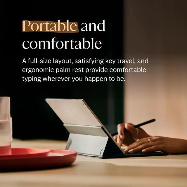 Alt view image 3 of 6 - Paper Pro - Mosaic Weave Type Folio Keyboard for Your 11.8'' Paper Pro Tablet (Tablet Not Included) - Basalt