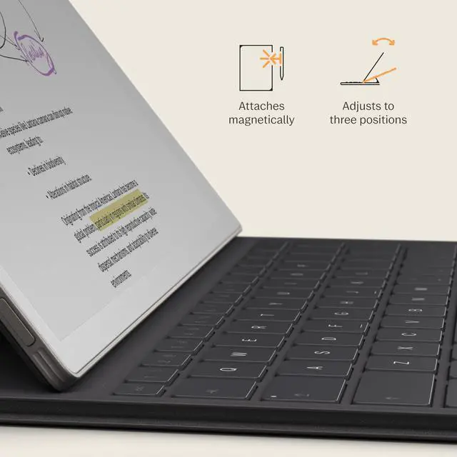 Alt view image 5 of 6 - Paper Pro - Mosaic Weave Type Folio Keyboard for Your 11.8'' Paper Pro Tablet (Tablet Not Included) - Basalt