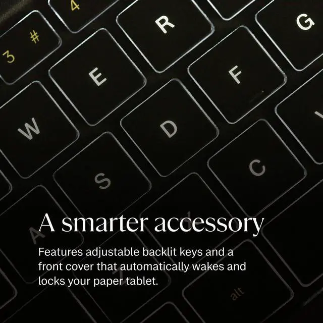 Alt view image 6 of 6 - Paper Pro - Mosaic Weave Type Folio Keyboard for Your 11.8'' Paper Pro Tablet (Tablet Not Included) - Basalt